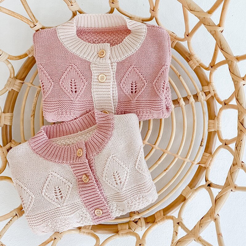 MILANCEL baby girl autumn clothes single breast baby boys sweater cute baby knitwear baby cardigans