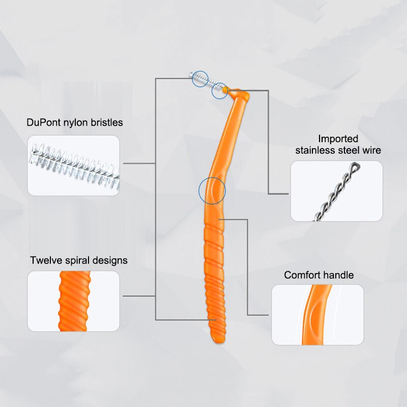 Tooth Cleaner Teeth Care Toothbrush Interdental Denture Brush Cleaner Teeth Care Toothbrush