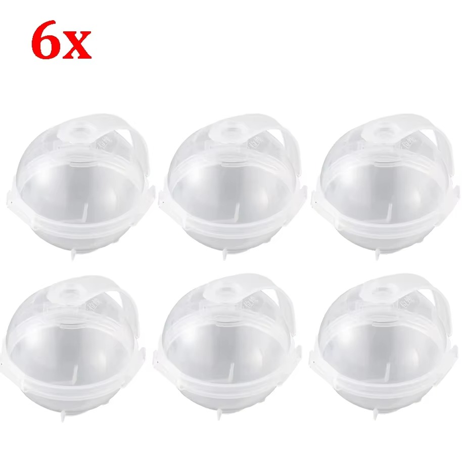 Machine à glaçons ronde 1/12x, moule à boules de glace, réfrigérateur en plastique réutilisable, moules sphériques de bricolage, outils de cuisine, moule de Hockey à congélation rapide: Argent