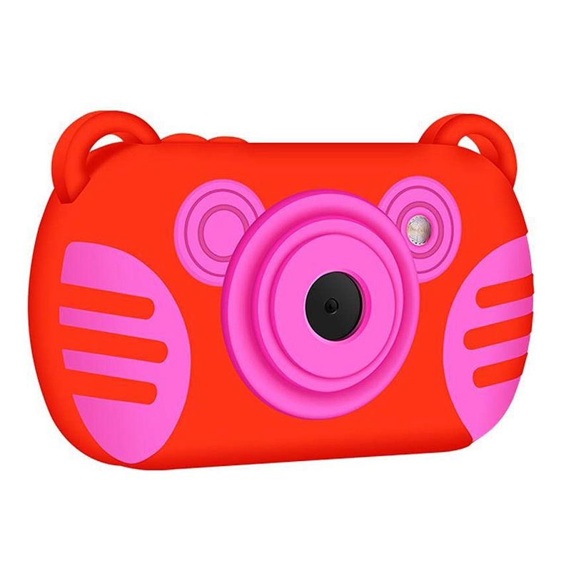 AAAE Top-Waterdicht Anti Stofdicht Drie Anti-Cartoon Mini Hd Camera Voor Kinderen (Rood)