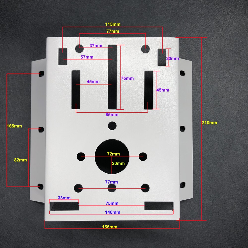 Hikvision Dahua Universal Dome PTZ Camera Outer Wall Angle Bracket 90 Degree Corner Right Angle Monitoring Mounting Bracket