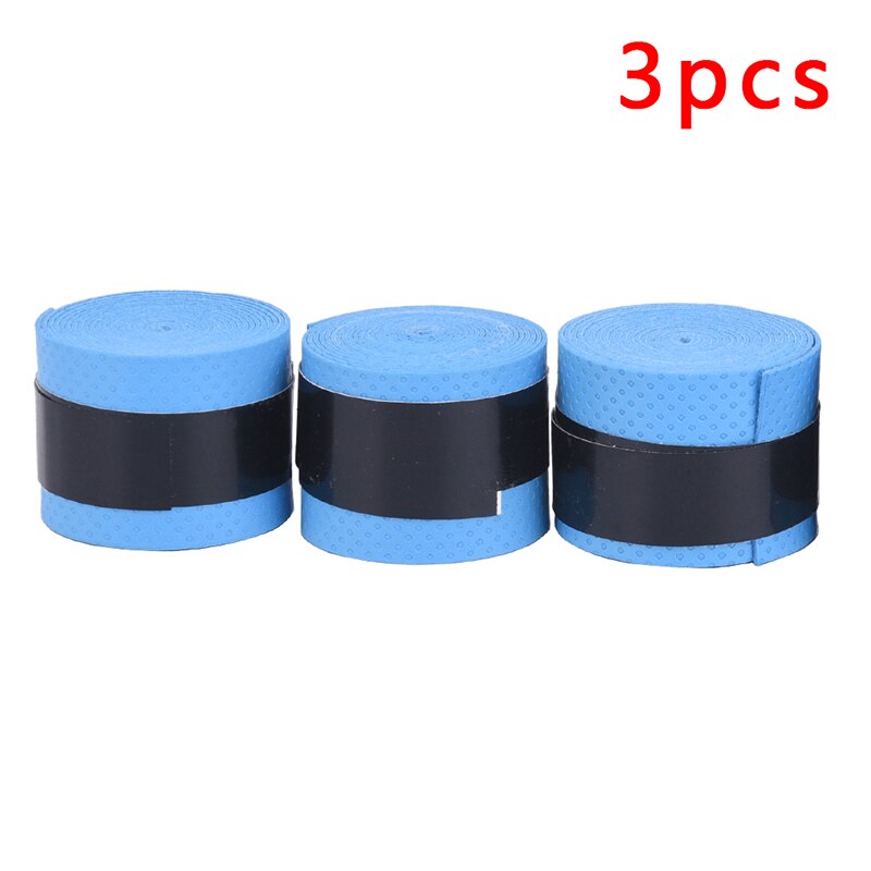 3 pièces sec raquette de Tennis Grip anti-dérapant sueur absorbée enveloppes robinets Badminton poignées raquette Vibration surgrip bandeau Anti-dérapage: BL