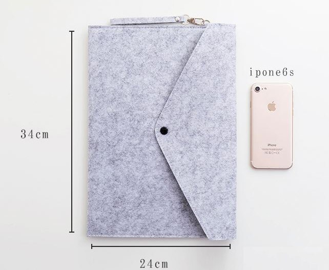 Simple A4 Big Capacity Document Bag pad Business Briefcase File Folders Chemical Felt Filing Product 5colors available