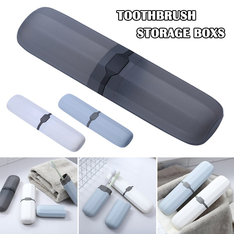 Travel Toothbrush Case Stretchable Toothpaste Holder Container Anti Bacterial Adjustable Box FEA889