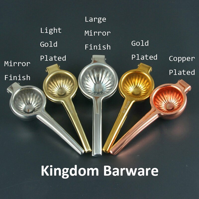 Manual Lemon Squeezer / Citrus Juicer, manual squeezer ，Stainless steel/ Copper/Gold Plated Bar Tools Kitchen Accessories