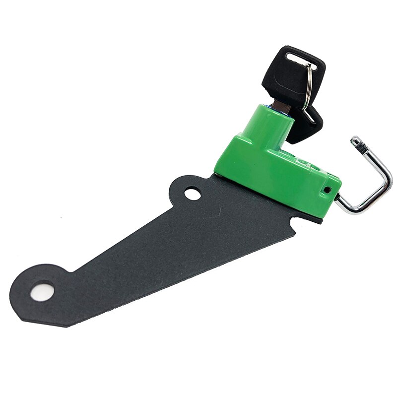 Cerradura para casco de motocicleta Kit de aluminio con 2 llaves para Kawasaki Z1000 , de Ninja 1000 NINJA1000 ninja1000: green
