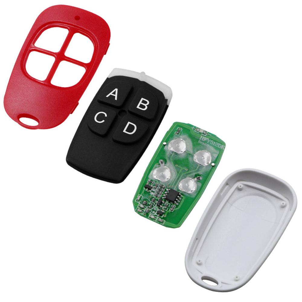 433MHz Door Remote Control Universal 4 Keys Copy Garage Remote Control Cloning Electric Gate Remote Controller Duplicator Key