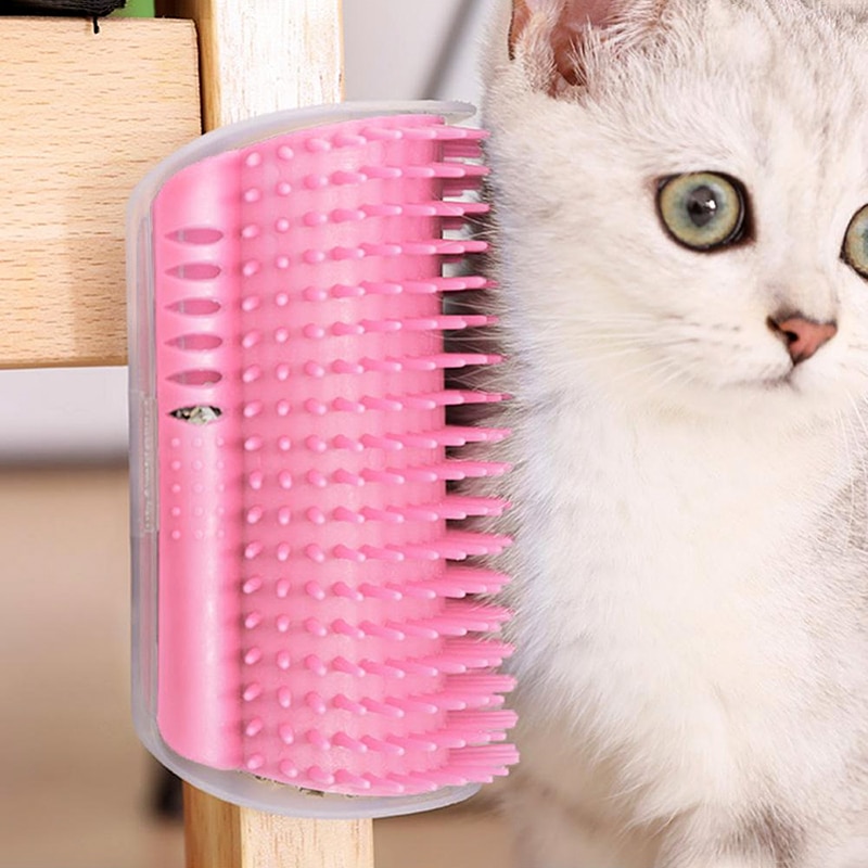 Home Removable Cat Pet Massage Comb Hair Removal Grooming Corner Cleaning Scratching Rubbing Products Pets Brush Accessories