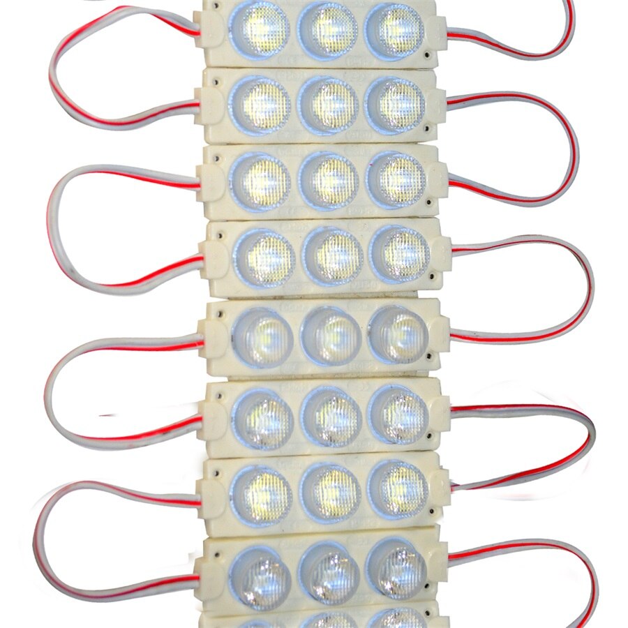 20PCS/lot DC12V Led Module IP65 Waterproof 3030 3leds injection Module 3W/model 120degree For Advertising Light