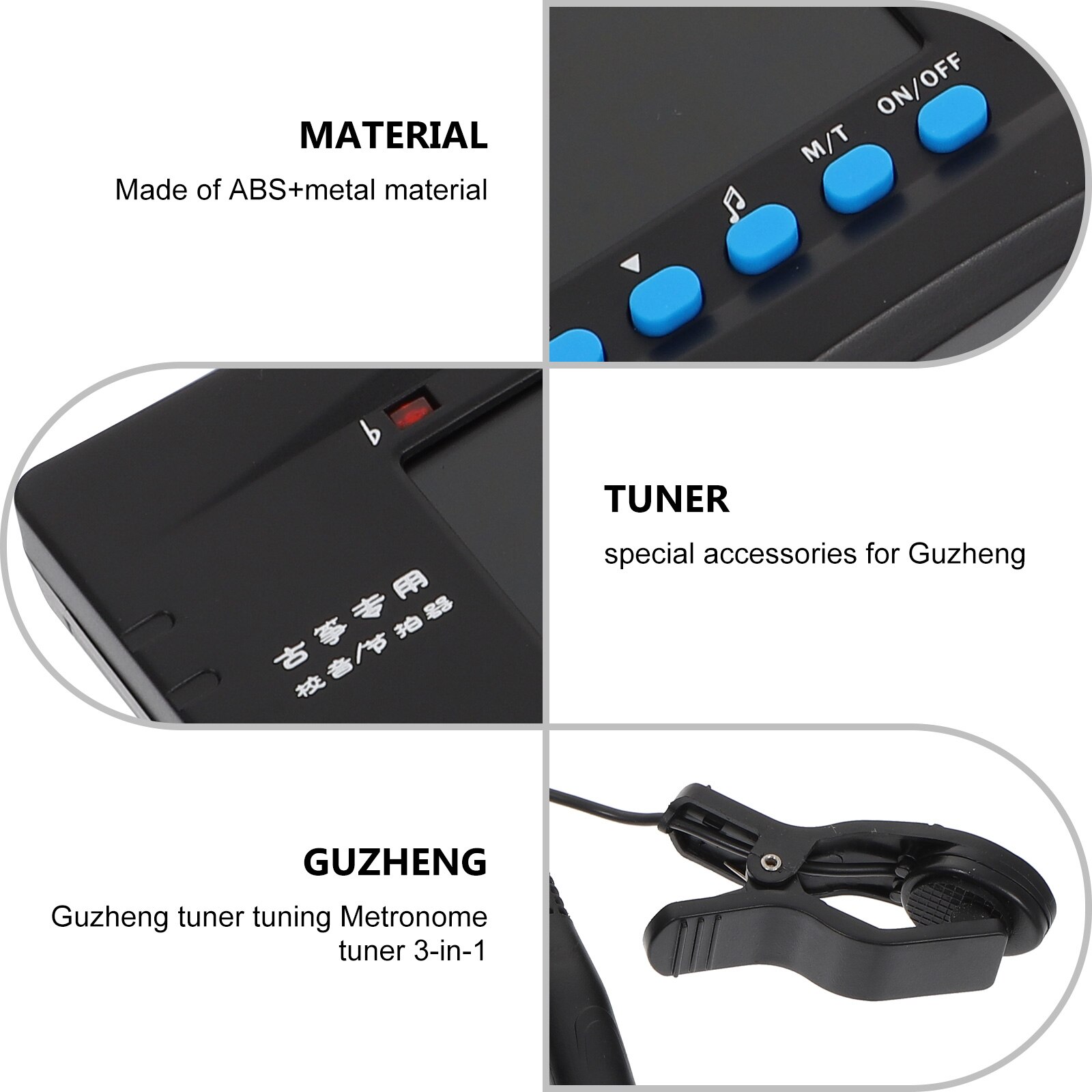 1Set Musical Instrument Tuner Musical Instrument Accessory for Player Practice Musician