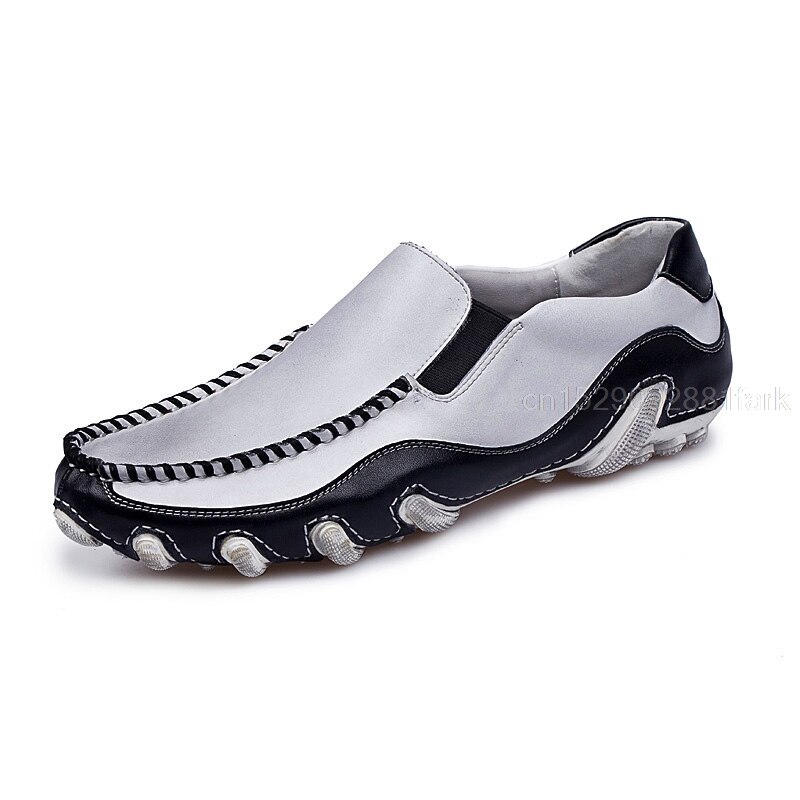 Mens Leather Golf Shoes Slip On Anti-slip Training Sports Sneakers Male Waterproof Breathable Soft Sole Casual Golf Shoes