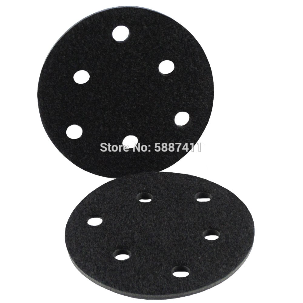 125mm Hook and Loop Interface Pad 6 Holes