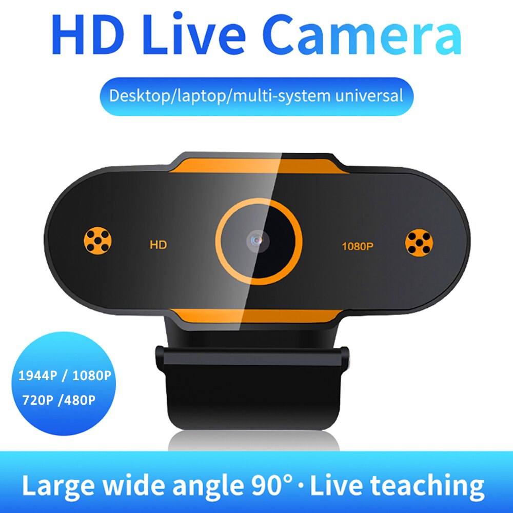 HD 1080P Webcam Mini Computer PC WebCamera with Mic Auto Focus Cameras for Live Broadcast Video Calling Conference Work