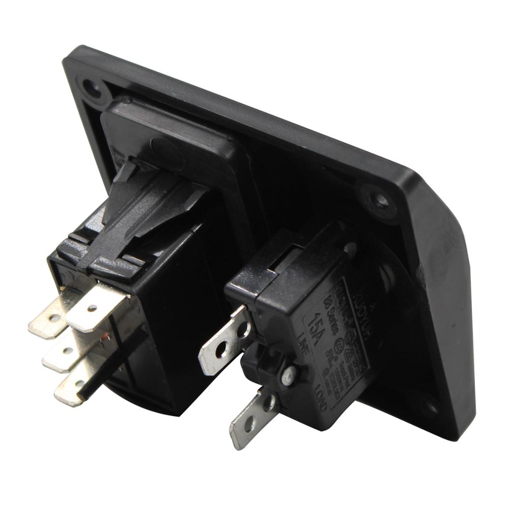 12V&24V 3-WAY SWITCH PANEL FOR BILGE PUMP Bilge pump control switch marine panel switch automatic pump control switch