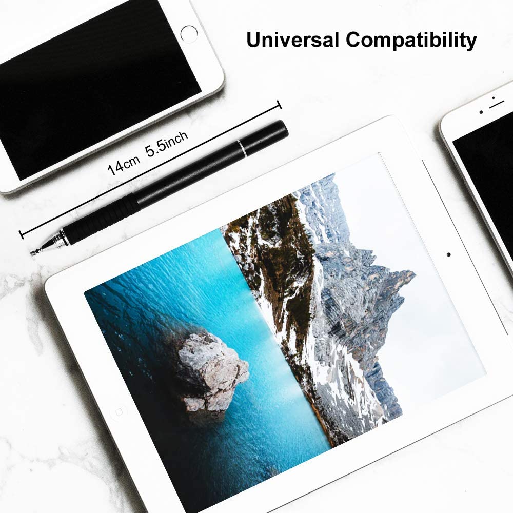 Uniwersalny długopis Stylus 2 w 1 z włóknem szklanym Tablet pojemnościowy ekran Caneta Touch Pen do telefonów komórkowych akcesoria do długopisów inteligentnych