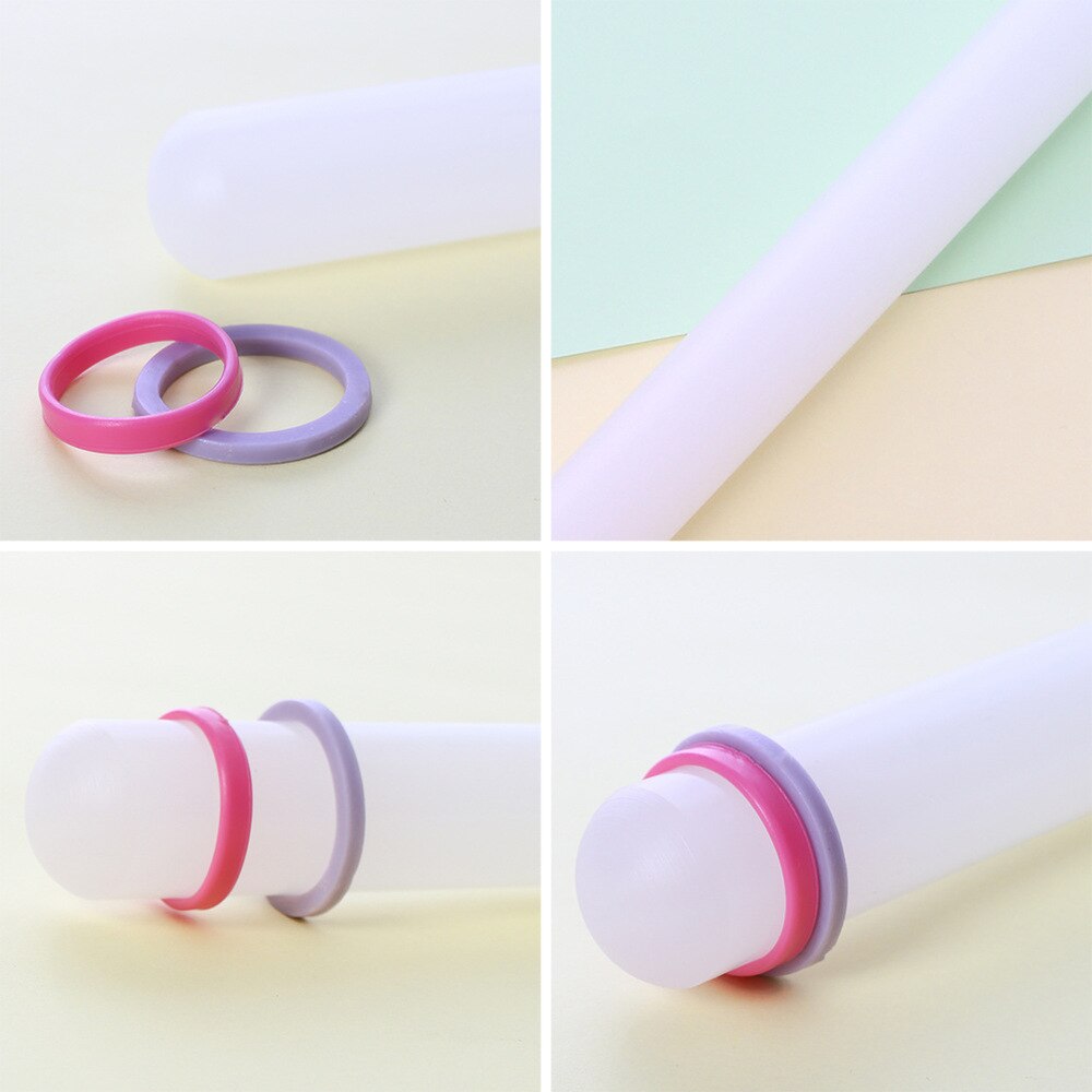 Kitchen Baking Tool Plastic Non-Stick Rolling Pin Glide Sugar Fondant Cake Pastry Rolling Pin Dough Roller Cooking Tools