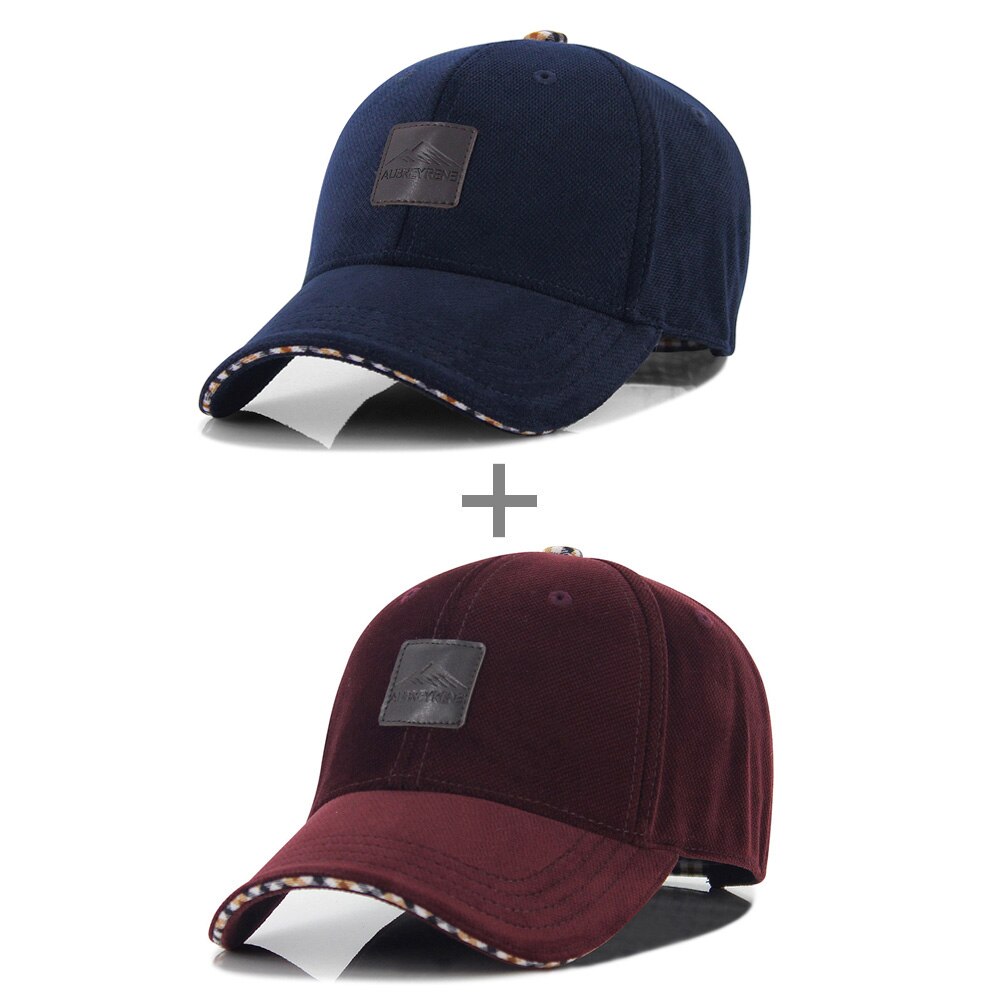 [AETRENDS] Winter Baseball Cap Caps for Men Trucker Hat 4 Colors for Choice Z-1937: DarkBlue and WineRed