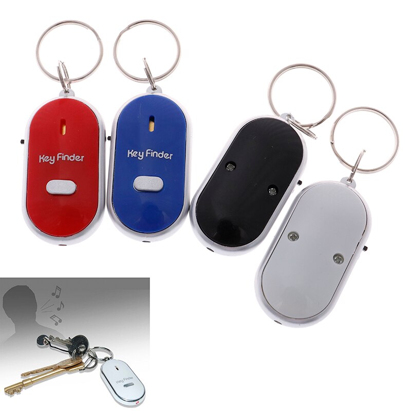 Mini Anti-lost Whistle Key Finder Flashing Beeping Remote Kids Key Bag Wallet Locators Child Alarm Reminder