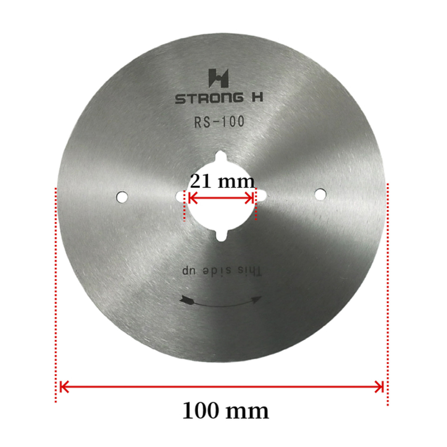 2 st rs -100 rundknivar för eastman / octa / lejiang / dayang rs -110 tygskärmaskin tillverkade av legerat stål