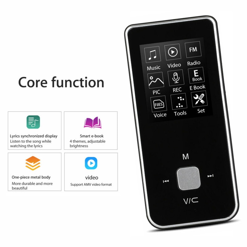 Voor IPod Stijl Draagbare 1.8 "LCD MP3 MP4 Music Video Media Player FM Radio Draagbare Kleurrijke MP3 MP4 speler Music Video