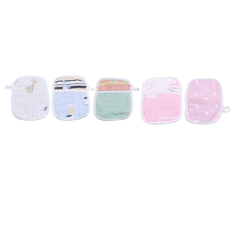6-layer Gauze Baby Shower Gloves Baby Bath Towel Double-sided Cotton Bath Wipe Bath Towel
