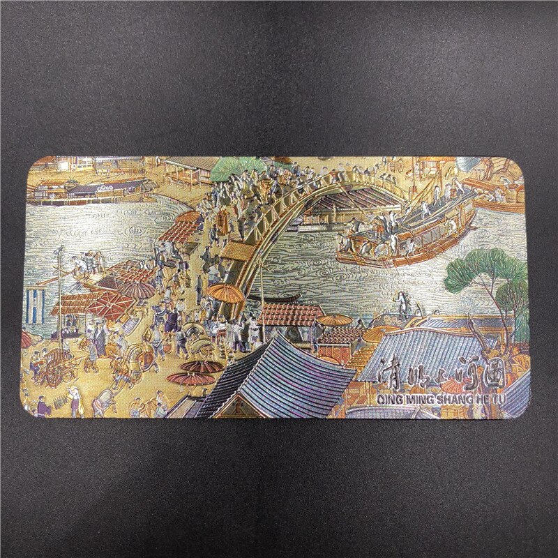 Chinese Dynasty Emperor Fridge Magnets Gold Foil Magnetic Refrigerator Paste Beijing Great Wall Peking Opera Character: Qingming 2