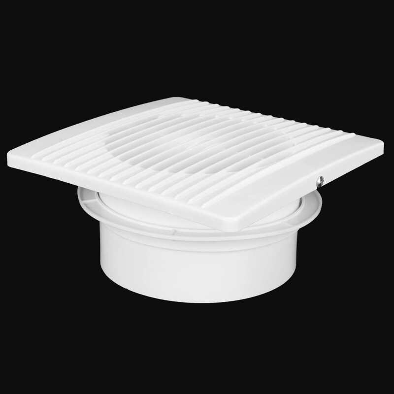 Ventilateur mural à 7 pales avec clapet anti-retour, 220V, pour cuisine et salle de bain