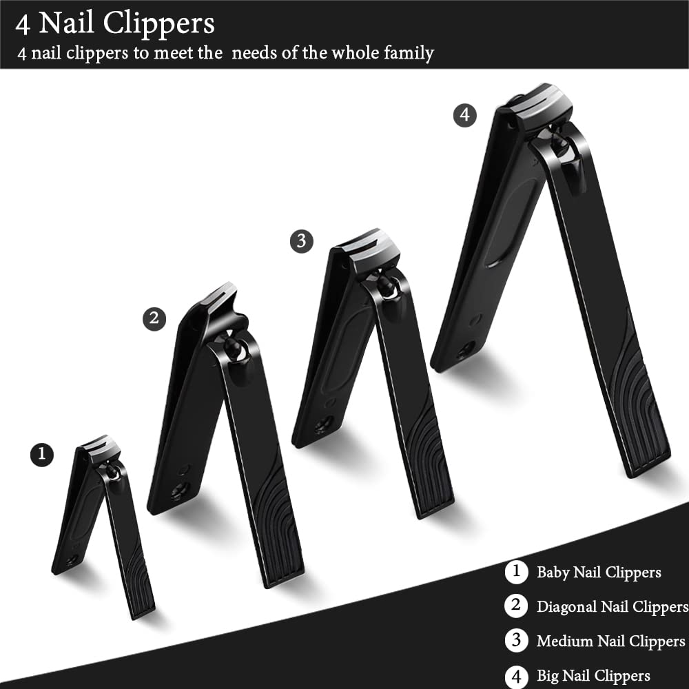 22pcs/set Manicure Set Stainless Steel Pedicure Sets Nail Clipper with Travel Case Nail Kit Set Tool Kit