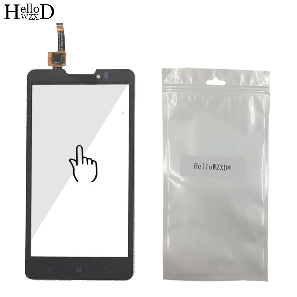 5,0 ''para Lenovo P780 pantalla táctil Panel de lente de cristal digitalizador piezas de repuesto frontal Sensor de vidrio exterior adhesivo