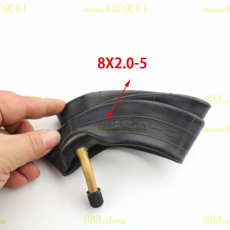 8x2.00-5 pneumatic inner tube 8X2.0-5 Inner tire With Bent Valve Suits Electric scooter baby trolley