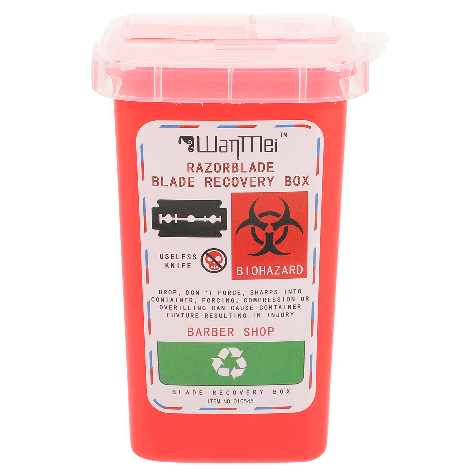 Disposable Blade Disposal Container Shaving Blade Recycling Box Razor Blade Holder For Hair Salon Use Plastic Blade Disposal