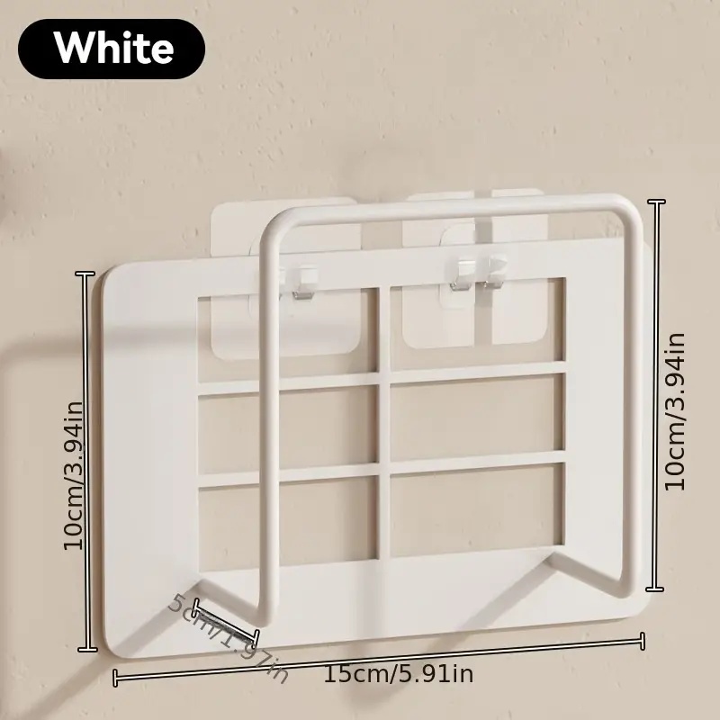 1Pc Easy-Install Wall Mount Router Holder Multi-Use Storage Shelf for Living Room & More, Box Placement, Wifi Rack, Shelves: WHITE
