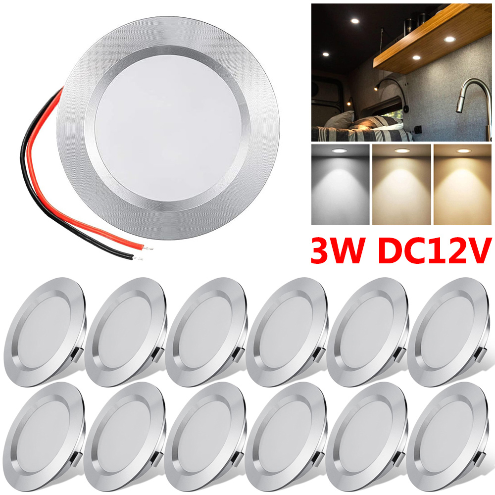 12V RV intérieur camping-car lecture toit lumières encastré LED plafonniers panneau camping-car RV plafonnier caravane bateau Downlights