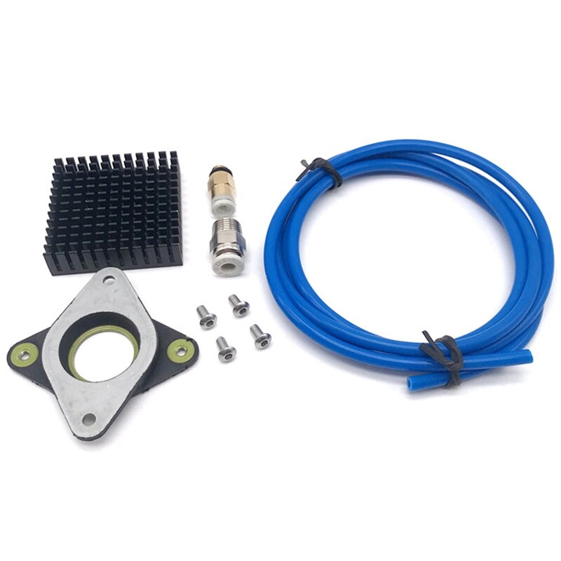 3D Printer Deel Kit Stepping Demper Met Radiator Ptfe Buis PC4 Quick Pneumatische Connector Voor Nema 17 Stepper: Blue