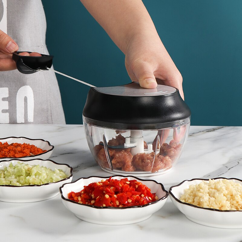Small Mini Manual Pull Crank Hand Held Meat Grinder For Home Use For Food Choppers And Dicers Processor Mincer Mixer Kitchen