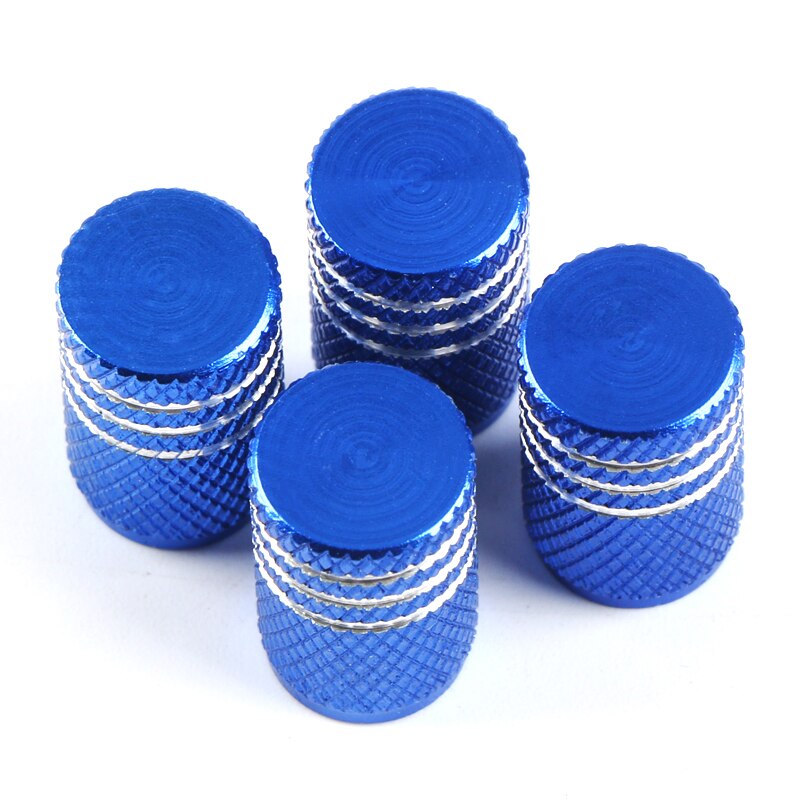Tapones de neumáticos para rueda de coche, cubiertas de vástago de Llanta de Aleación de aluminio, Airdust, impermeables para Smart Fortwo 453 451 450, 4 Uds.: blue