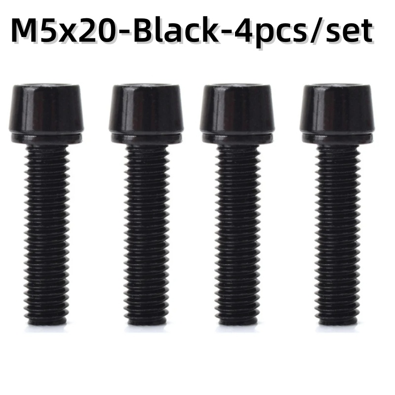 Fahrrad Lenkung Lenker Vorbau Schrauben Bolzen Bunte Edelstahl M5 * 20mm M6 * 20mm fahrrad Vorbau Schrauben/Abstandshalter Teile: Blau