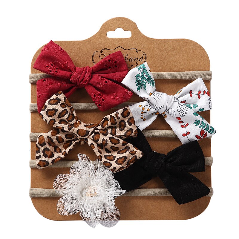 Pinzas para el pelo de bebé, accesorios de para niños, horquillas de lunares, ganchos florales, 5 unids/set por Set: 9