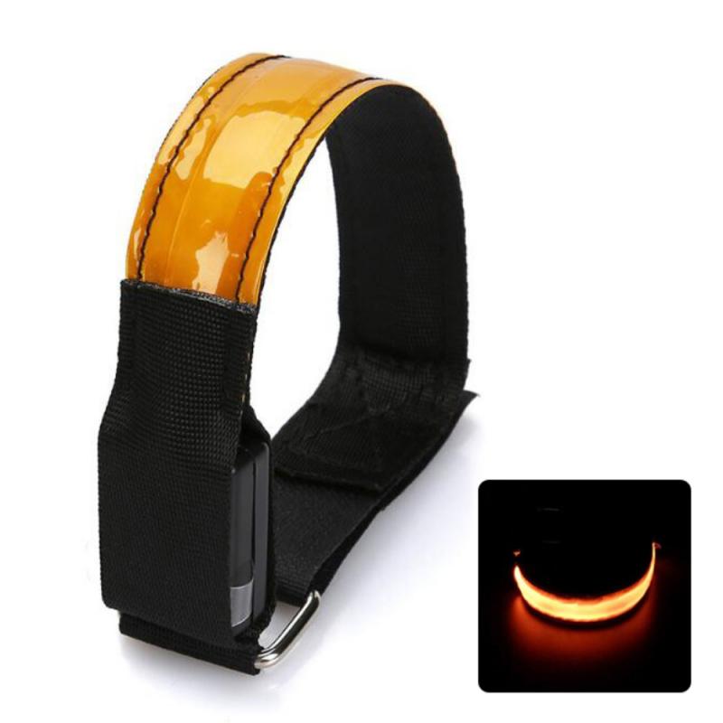 LED Safety Reflective Belt Warning Light Outdoor Night Jogging Walking Cycling Running Biking Arm Band Wristband Flashing Belt: 06