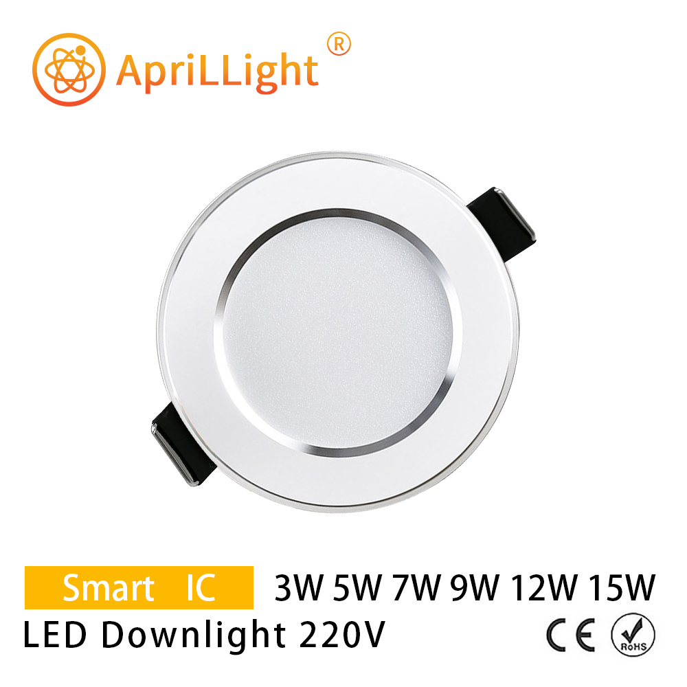 Led Downlight 3W 5W 7W 9W 12W 15W Ronde Verzonken Lamp Ac 220V 230V 240V Led Lamp Slaapkamer Keuken Indoor Led Spot Verlichting