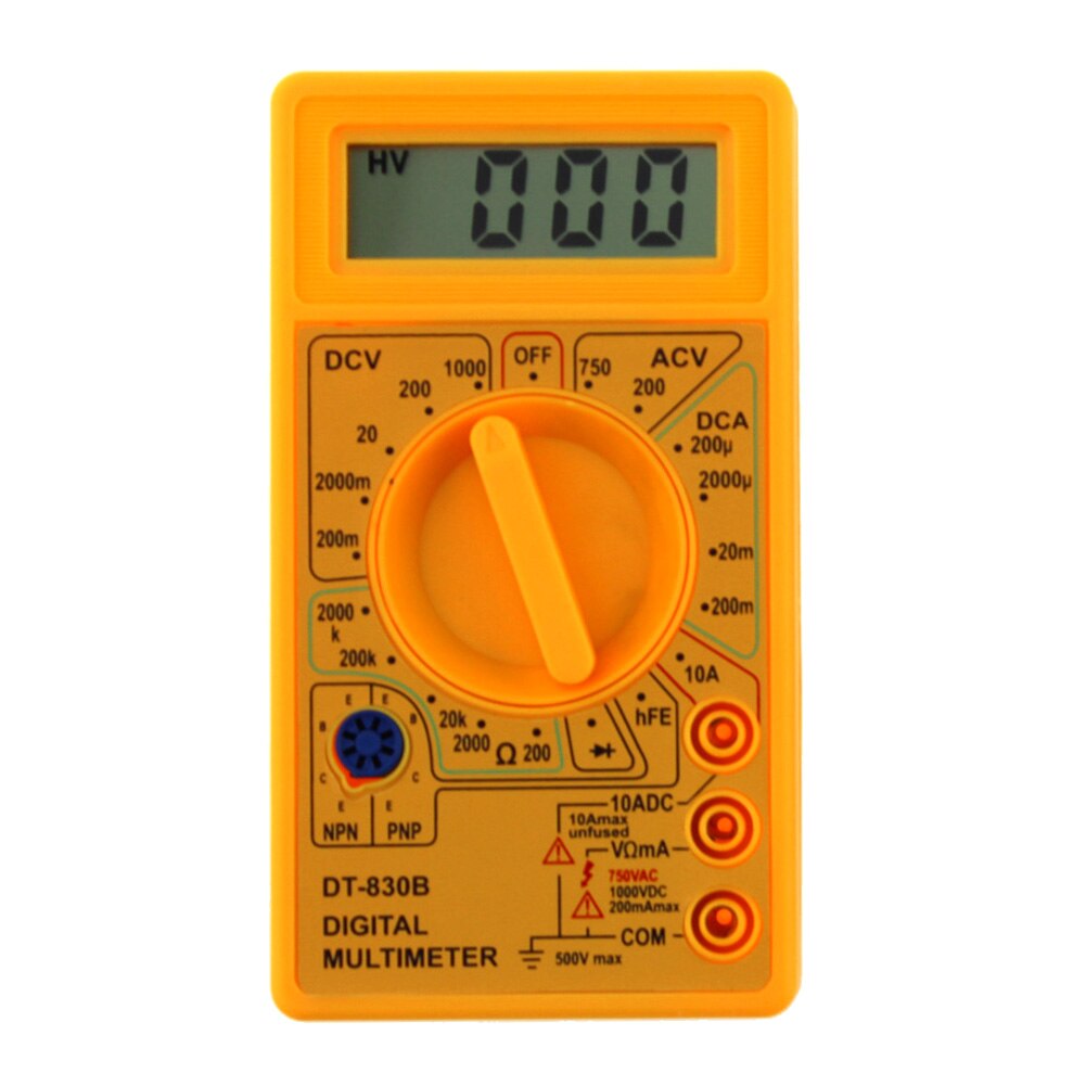 DT830B Ac/Dc Lcd Digitale Multimeter 750/1000V Voltmeter Amperemeter Ohm Tester Hoge Veiligheid Handheld Meter Multimeter digitale: B
