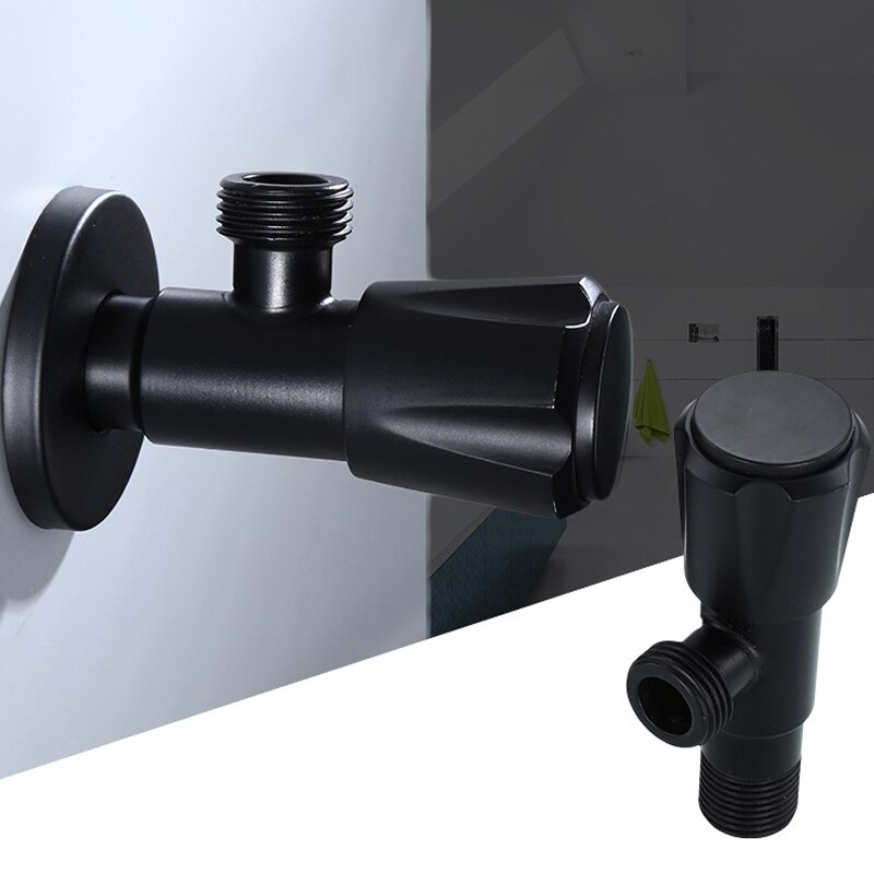 Stainless Steel Angle Valve G1/2 Thread Valve Cold Water Valve Bathroom Connector for Toilet Basin Water Heater Accessories