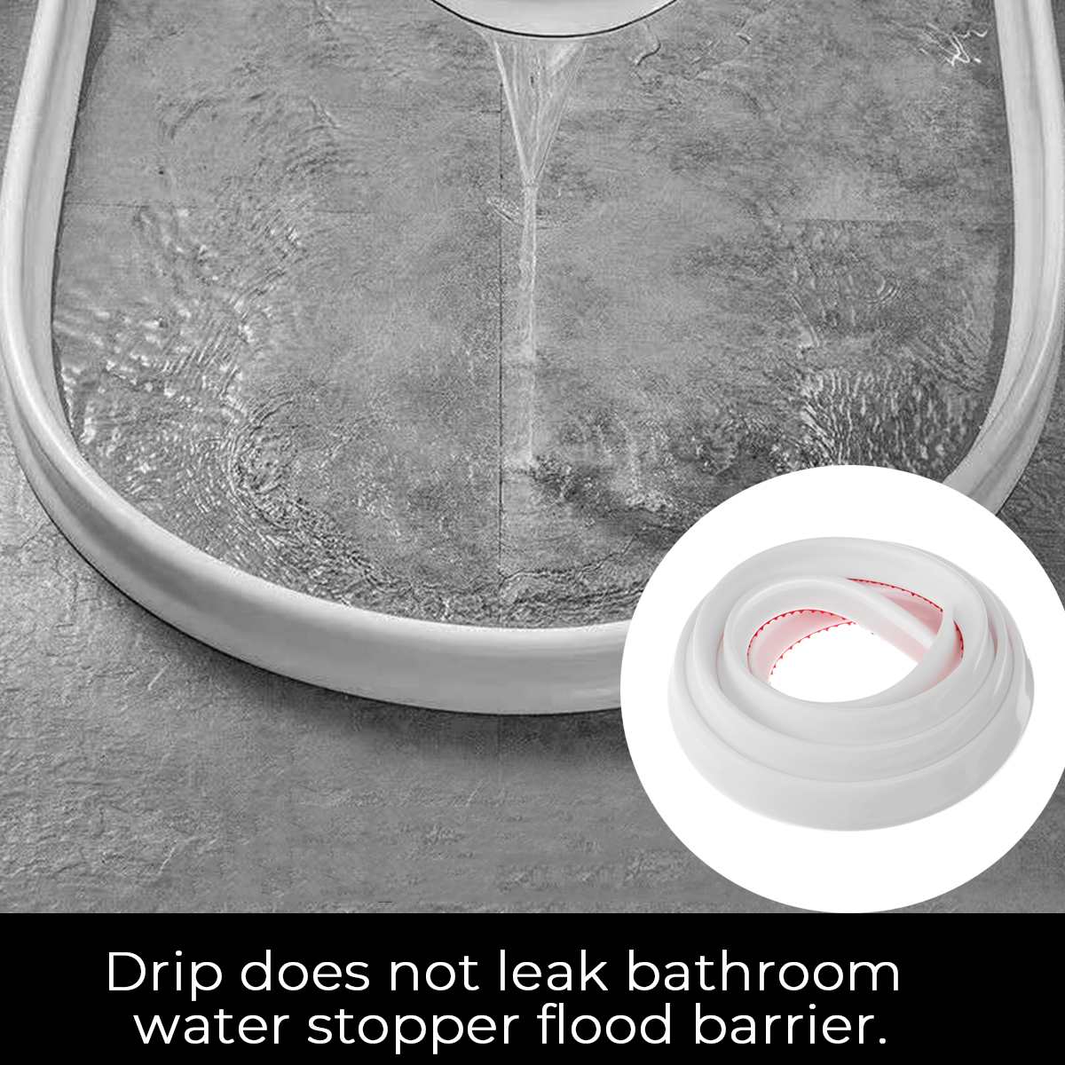 Badeværelse vandstopper vandfastgørelsesbånd badeværelse dør vaskemaskine sammenklappelig brusestærskel vand bruser dæmningsbarriere