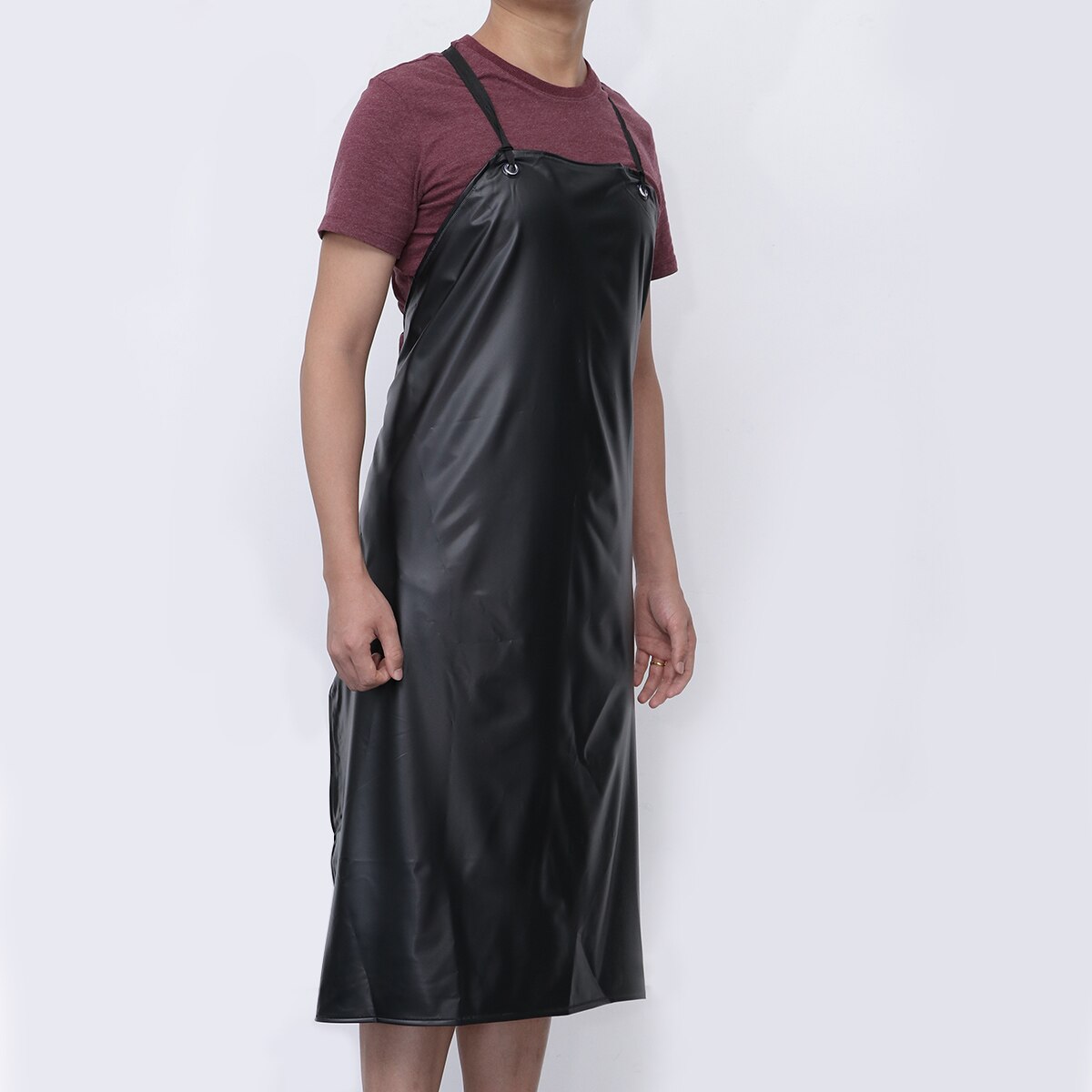Waterproof PVC Apron For Kitchen Housework Restaurant Butcher Clean Industrial Chemical Resistant Plastic Work Smock