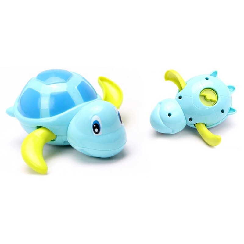 Leuke Cartoon Peuter Bad Speelgoed Wind-Up Schildpad Badkamer Baby Clockwork Dier Kleine Schildpad Hippo Vis Vormige Zwemmen