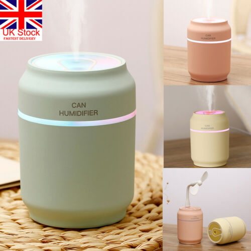USB Electric Air Diffuser Aroma Cool Mist Oil Humidifier Night Light Up Relaxing Defuser Purifier LED Night light Office Home