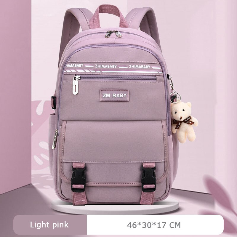 Art freundlicher schule Tasche Rucksack Teenager Schule Taschen Für Jungen Wasserdicht schule Rucksäcke Rucksack Mochila Escolar taschen: hell Rosa