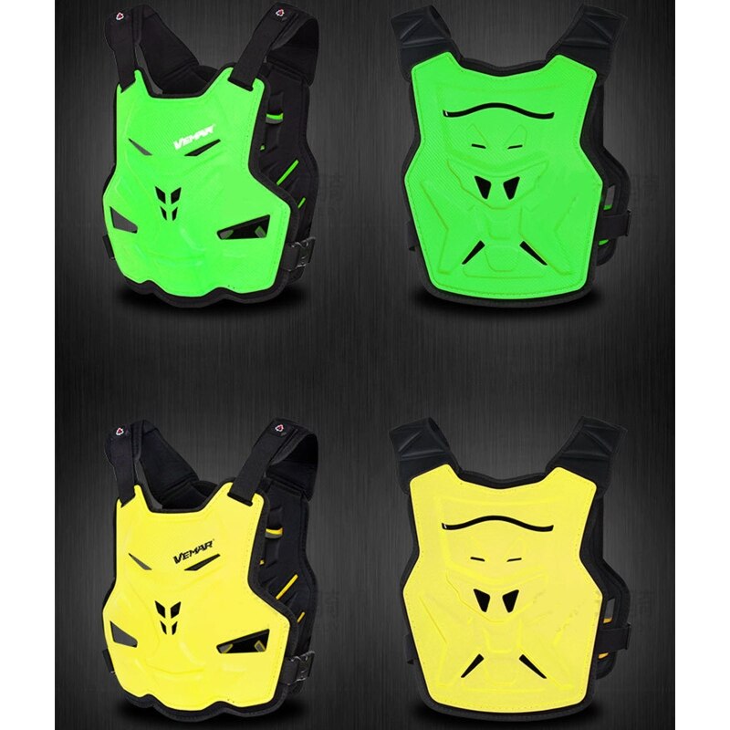 Adult Motorcycle Dirt Bike Body Armor Protective Gear Chest Back Protector Vest for Motocross Skiing Skating Snowboarding