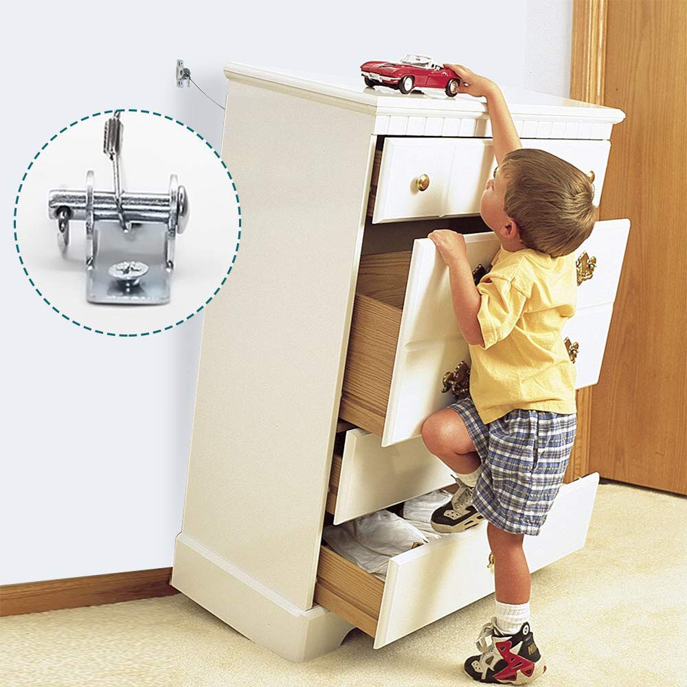 Baby Safety Furniture Straps For Wardrobe Closet Furniture Wall Strap Child Lock Protection
