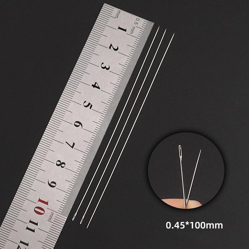 30 Uds. Agujas de Metal para cuentas, collar, pulsera, herramientas, alfileres de aguja de rosca automática de acero inoxidable para suministros de joyería: Rojo